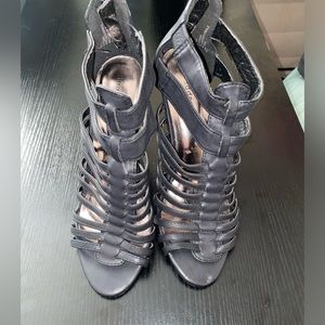 Black Gladiator Heels
